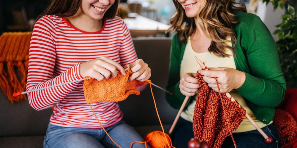 Health benefits of knitting