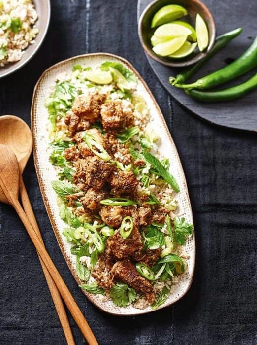 Slow-Cooked Jerk Pork with Dirty Rice