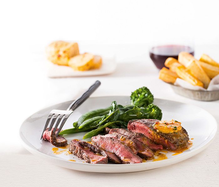 Beef Flat Iron with Smoked Chipotle Butter & Chips | MiNDFOOD