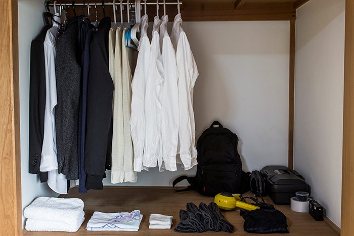 The wardrobe of minimalist Katsuya Toyoda, Tokyo, Japan