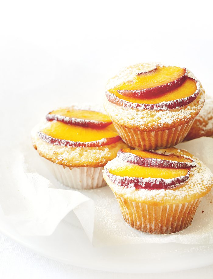 Peach And Almond Muffins