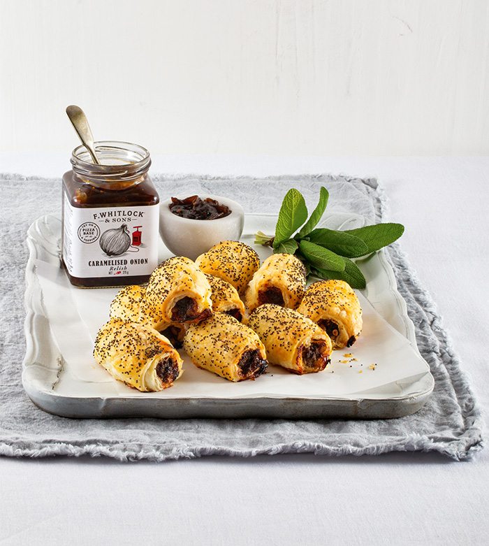 Lamb Sausage Rolls with Caramelised Onion Relish | MiNDFOOD