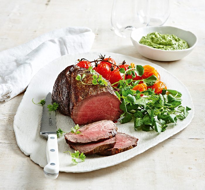 Fillet of Beef with Green Goddess Dressing
