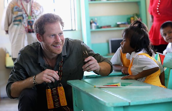 SURAMA, GUYANA - DECEMBER 03:  Prince Harry visits Surama Village in the Guyana Hinterland on day 13 of an official visit to the Caribbean on December 3, 2016 in  Surama, Guyana. Prince Harry's visit to The Caribbean marks the 35th Anniversary of Independence in Antigua and Barbuda and the 50th Anniversary of Independence in Barbados and Guyana.  (Photo by Chris Jackson - Pool/Getty Images)