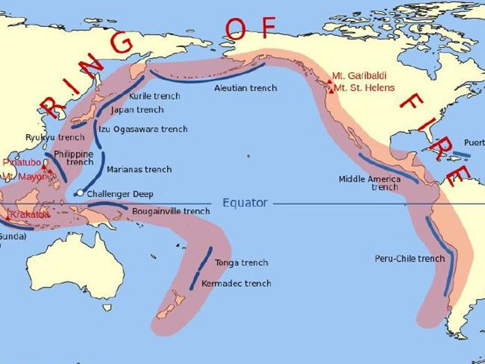 The Ring of Fire is Earth's most seismically active area, where 90% of earthquakes and 81% of Earth's worst earthquakes occur 