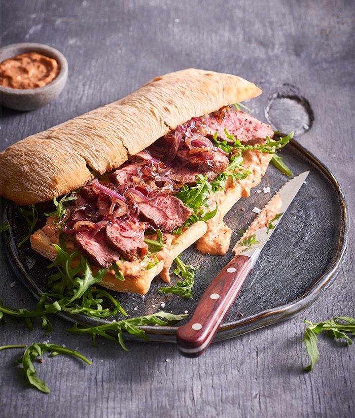 Flat Iron Steak Sandwich | MiNDFOOD Recipes & Tips