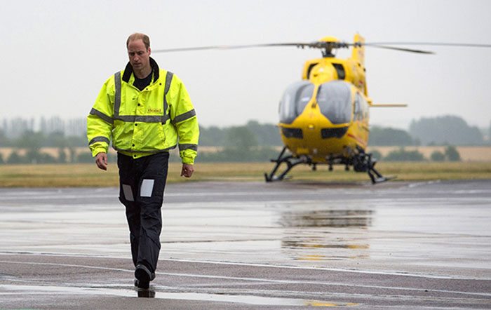 William is expected to leave his Air Ambulance role mid-year, when he and Kate move their family to London.