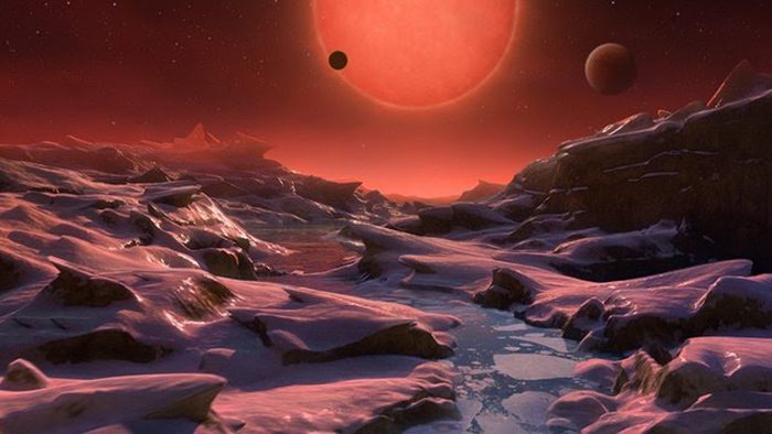A Nasa artist's impression of the surface of the fifth planet, thought to be most likely to support life. Picture NASA