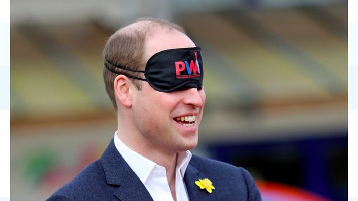 Prince William asked award organisers if he was the only person left with a blindfold on, and if it was a stitch-up