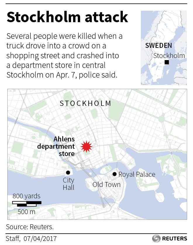 The area of the attack - Courtesy of Reuters