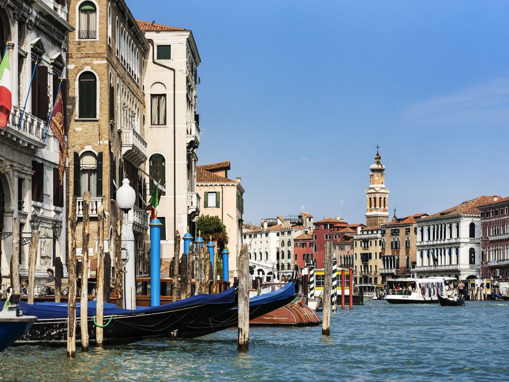 VENICE, ITALY - 2015/09/05: Scenic view of the Grand Canal. (Photo by John Greim/LightRocket via Getty Images)