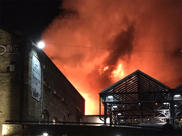 Huge Fire Spreads At London’s Camden Markets