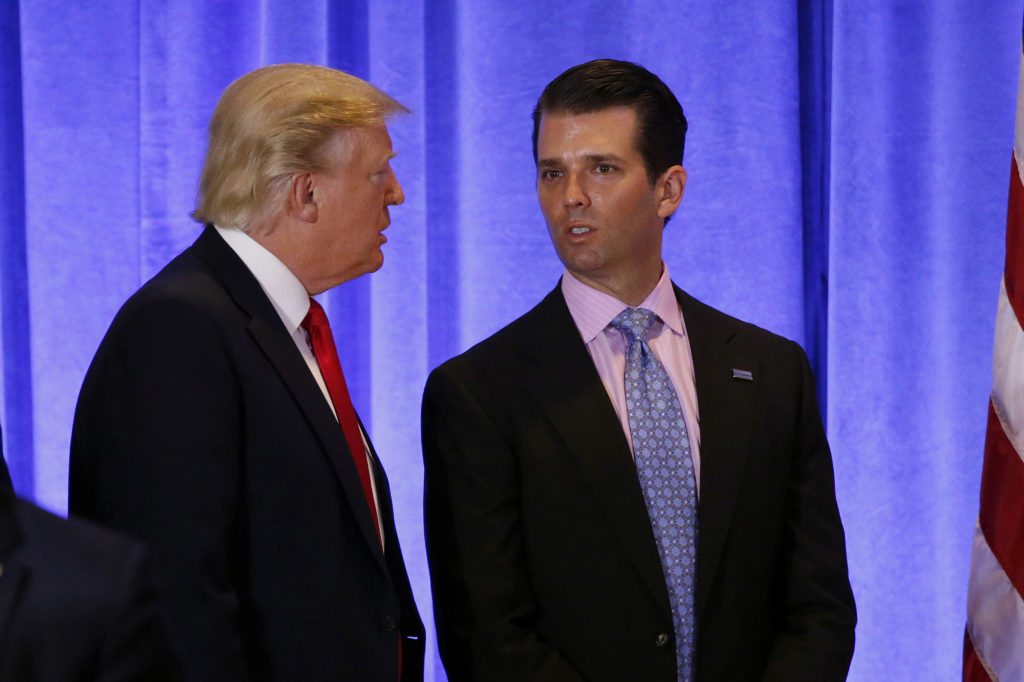 Trump’s son met Russian Lawyers after Promise of Information on Clinton: NY Times