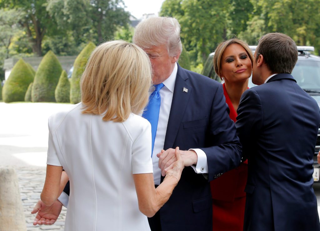 Donald Trump Tells French President’s Wife: “You’re In Such Good Shape”