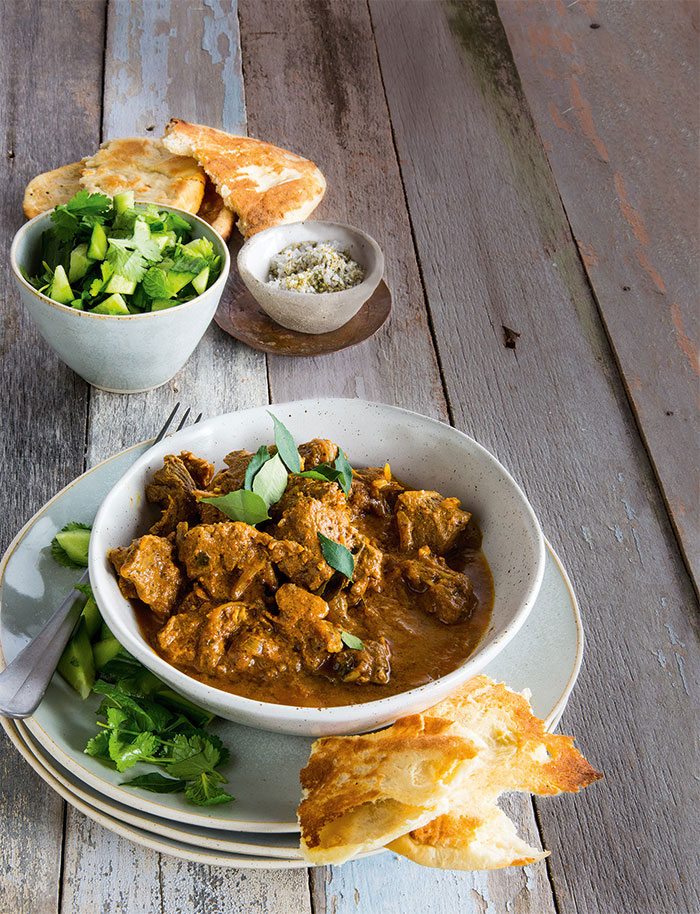 Madras Lamb Curry Made with Curry Leaf Infused Oil