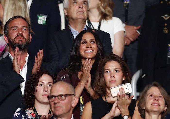 Meghan Markle  applauds during the opening ceremony for the Invictus Games in Toronto, 