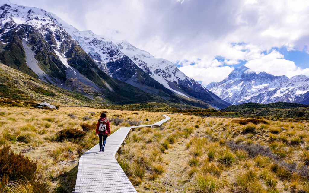 The Hooker Valley trail, Mount Cook National Park