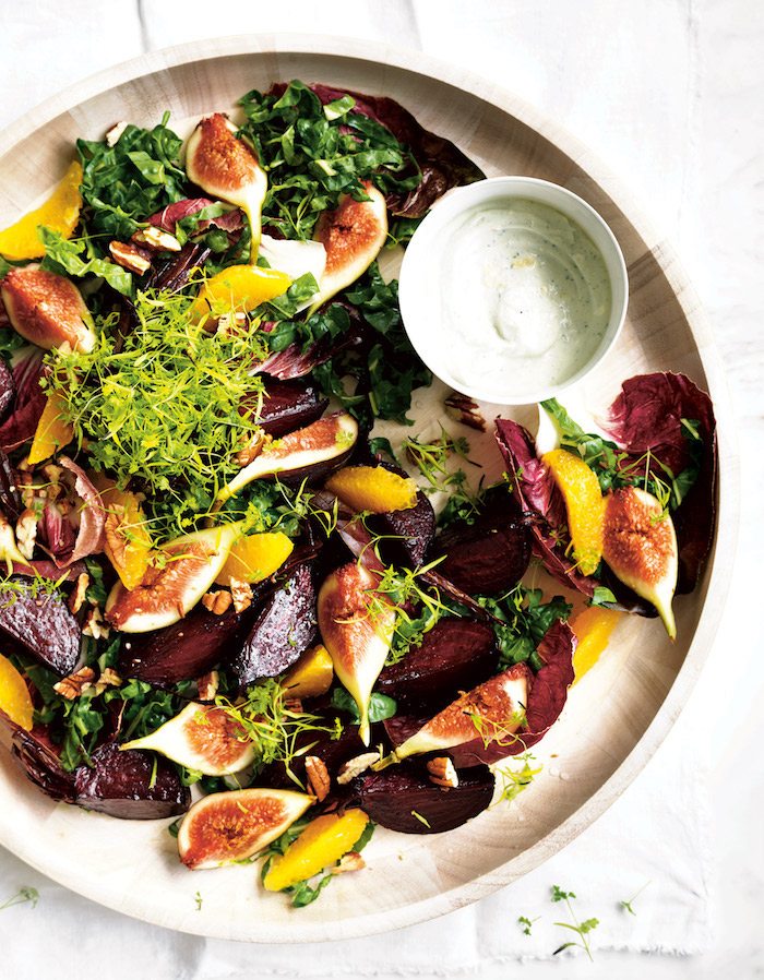 Fig Salad with Stilton Dressing