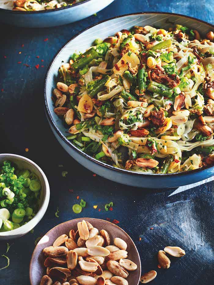 Spicy Beef Noodles with Green Beans