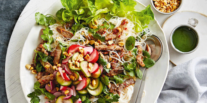 Lemongrass Beef Salad with Spring Pickles