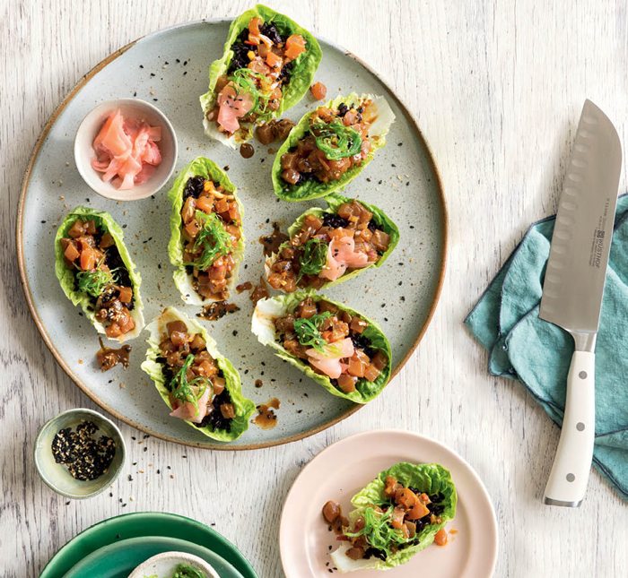 Tuna Poke Lettuce Bowl