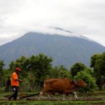 Mount Agung volcano Bali Indonesia