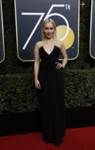 Red Carpet Emilia Clarke at the 75th Golden Globe Awards 