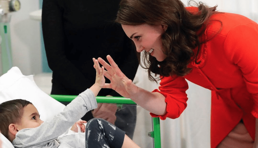 Kate Middleton Bonds With Young Hospital Patient