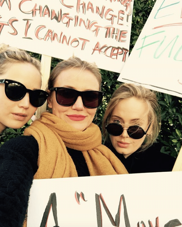 Celebrities Rally At Women’s March