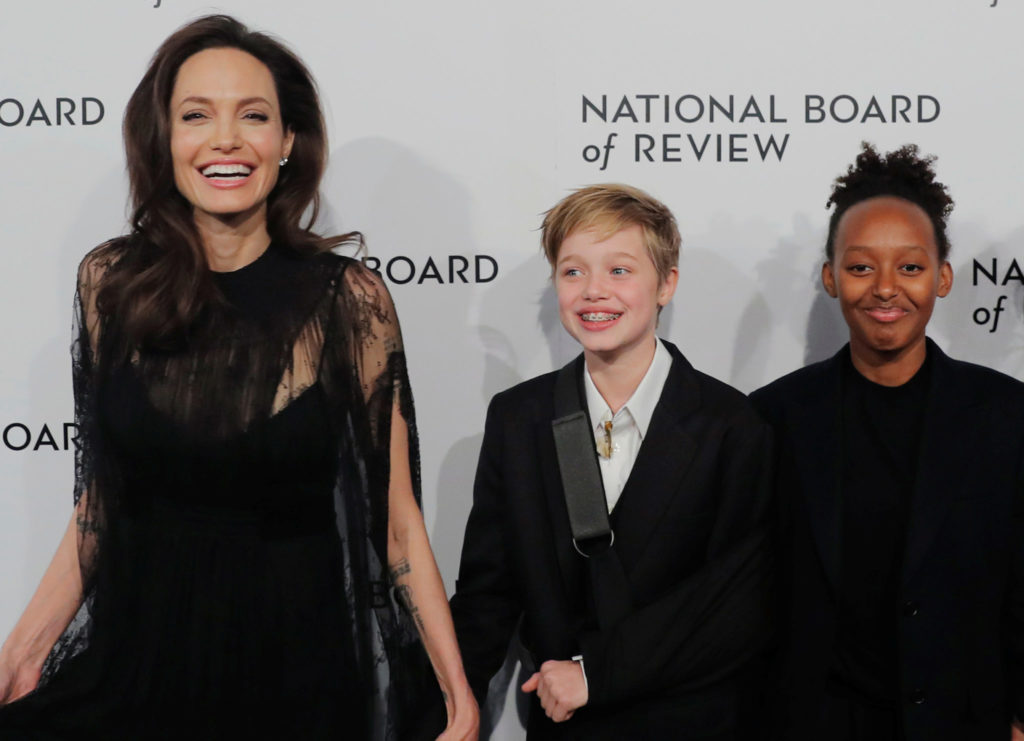 Angelina Jolie Celebrates With Daughters