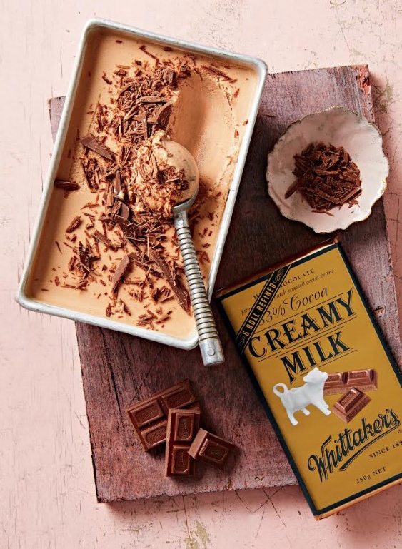 2018 Winner of the Whittaker’s Home Baker of the Year: Ultimate Whittaker’s 33% Creamy Milk Chocolate and Honey Ice-Cream