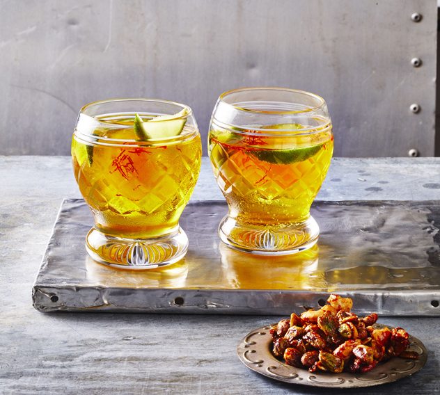Persian Saffron-Infused Gin and Tonic
