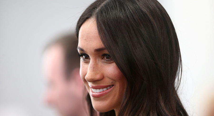 Britain's Prince Harry's fiancee Meghan Markle attends a reception with delegates from the Commonwealth Youth Forum at the Queen Elizabeth II Conference Centre, London, April 18, 2018. Yui Mok/Pool via Reuters - RC14274EBA00