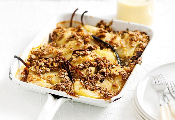 ANZAC Crumble with Pears
