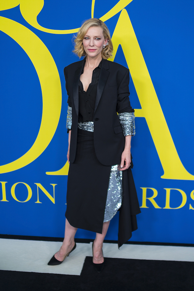 Cate Blanchett attends the 2018 CFDA Fashion Awards at Brooklyn Museum on June 4, 2018 in New York City.  (Photo by Michael Stewart/FilmMagic)