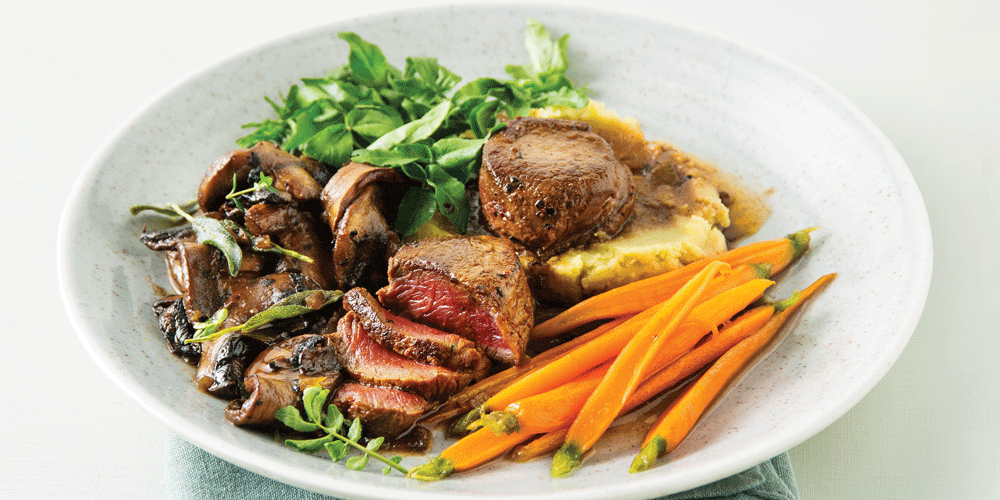Venison Medallions with Mushroom Sauce MiNDFOOD
