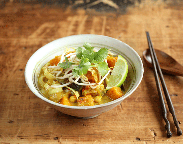 Pumpkin & Eggplant Laksa Recipe