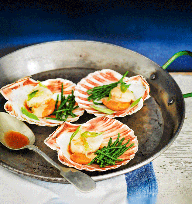 Steamed Scallops & Samphire