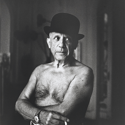 Jacques Henri Lartigue Cannes ‑ Picasso. 1955, gelatin silver photograph, purchased 1980, National Gallery of Australia, Canberra.
