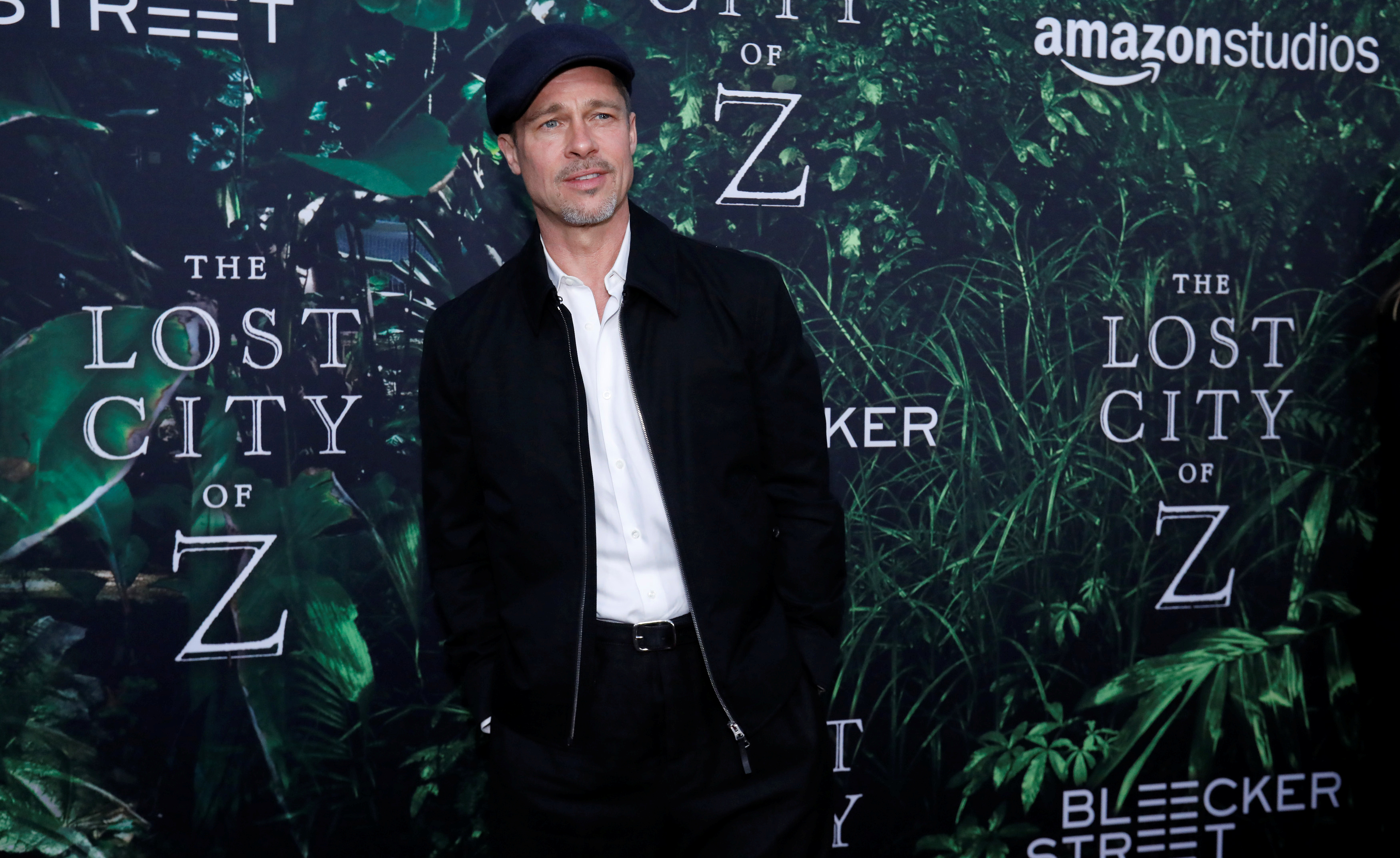 Producer Brad Pitt poses at the premiere of the movie "The Lost City of Z" in Los Angeles, California U.S., April 5, 2017.   REUTERS/Mario Anzuoni - RC16928D76C0