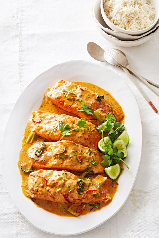 Thai Red Curry with Salmon