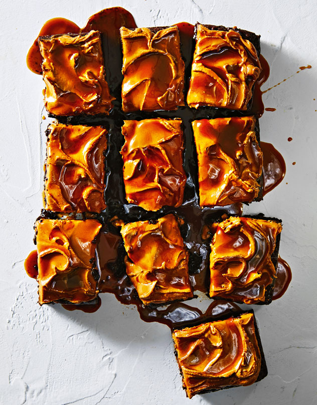 Fudgy Vegan Brownies With Caramel Icing Recipe
