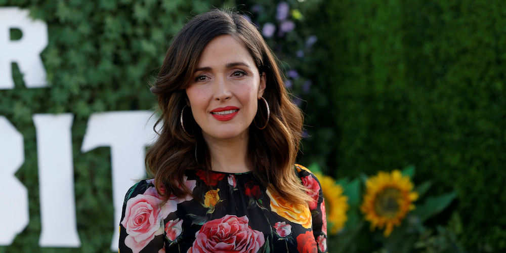 Cast member Rose Byrne poses at a photo call for the movie "Peter Rabbit" in West Hollywood, California, U.S., February 2, 2018. REUTERS/Mario Anzuoni - RC11A573AC00