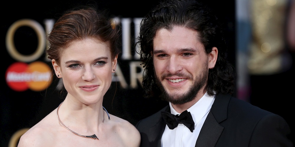 British actors Kit Harington (R) and Rose Leslie pose for photographers as they arrive at the Olivier Awards at the Royal Opera House in London, Britain, April 3, 2016. REUTERS/Neil Hall      TPX IMAGES OF THE DAY      - GF10000370139