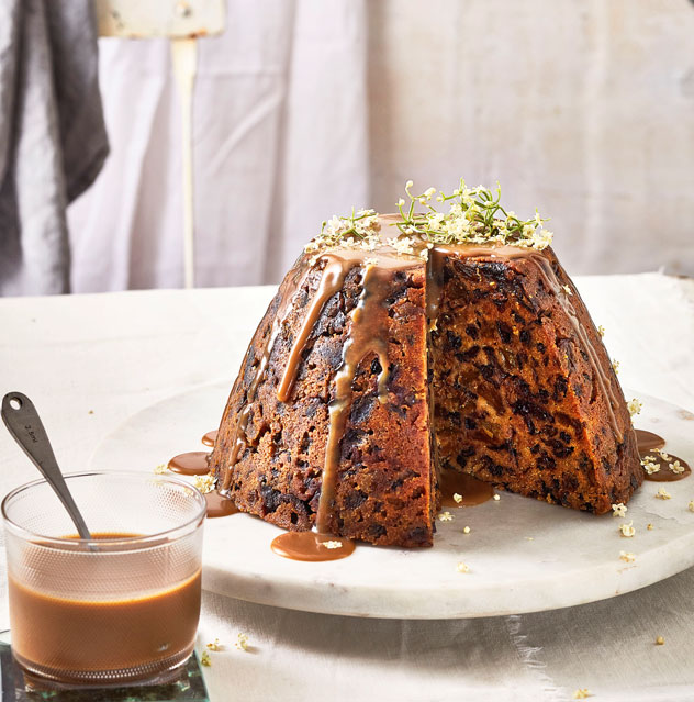 Boozy Steamed Pudding with Brandy Sauce