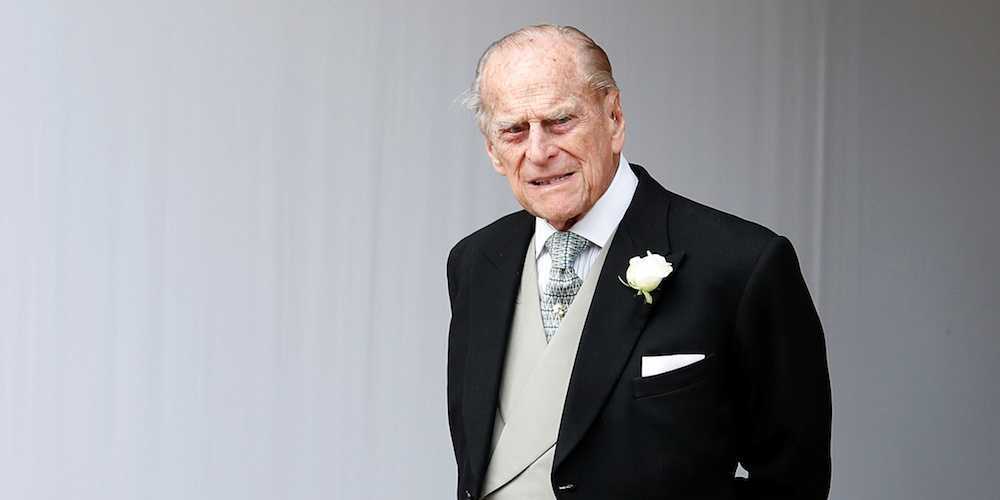 Britain's Prince Philip waits for the bridal procession following the wedding of Princess Eugenie of York and Jack Brooksbank in St George's Chapel, Windsor Castle, near London, Britain October 12, 2018. Alastair Grant/Pool via REUTERS - RC1EC2250730