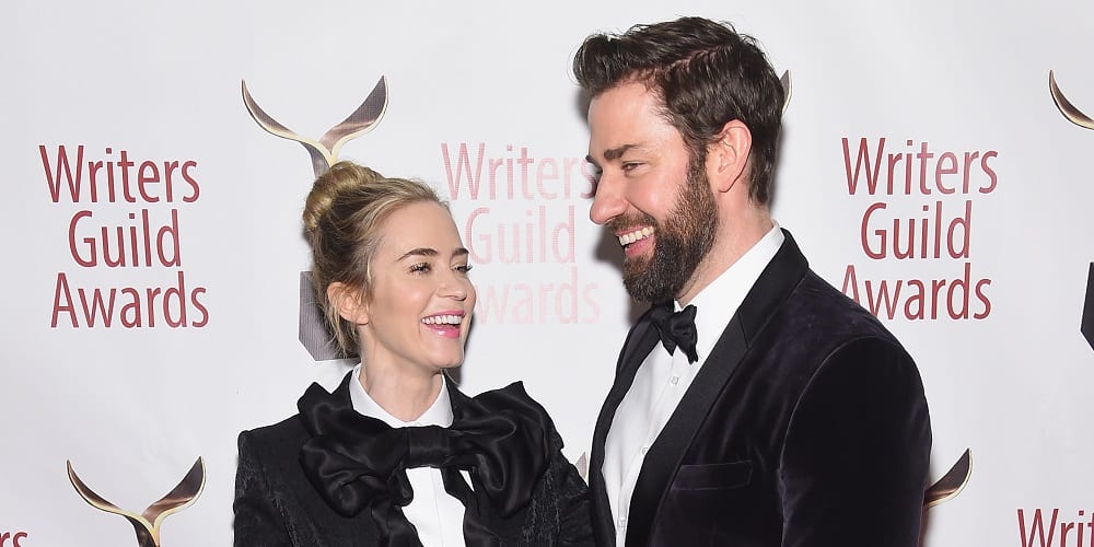 NEW YORK, NY - FEBRUARY 17:  Emily Blunt and john krasinski attend the 71st Annual Writers Guild Awards New York ceremony at Edison Ballroom on February 17, 2019 in New York City.  (Photo by Jamie McCarthy/Getty Images for Writers Guild of America, East)