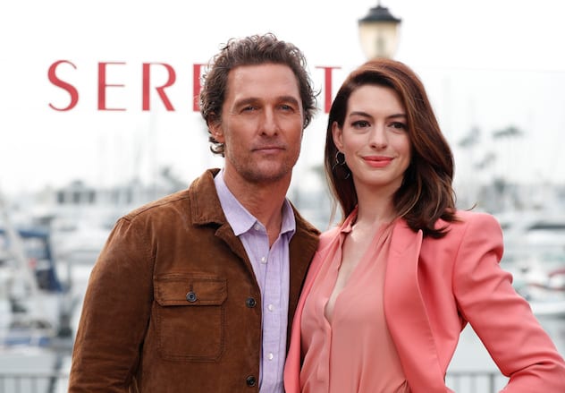 Cast members Matthew McConaughey and Anne Hathaway attend a photocall for the film "Serenity", in Marina del Rey, California, U.S., January 11, 2019. Photo Credit: REUTERS/Mario Anzuoni 