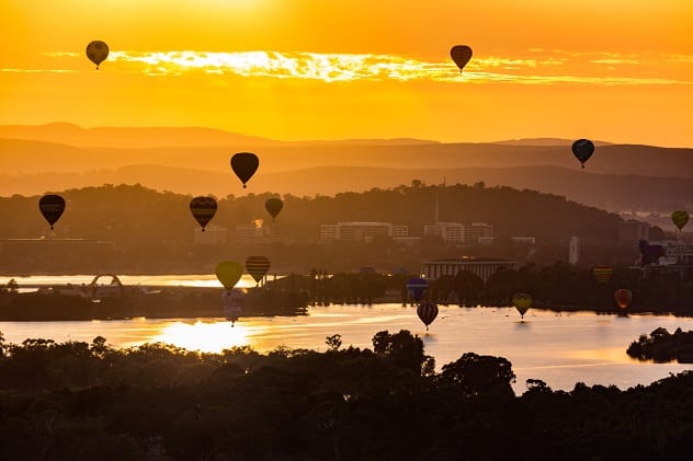 Things to do in Canberra: Hot air balloons