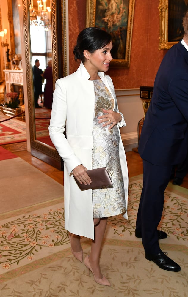 Britain's Meghan, Duchess of Sussex is seen at a reception to mark the fiftieth anniversary of the investiture of the Prince of Wales at Buckingham Palace in London, Britain March 5, 2019. Dominic Lipinski/Pool via REUTERS - RC17C37AF020